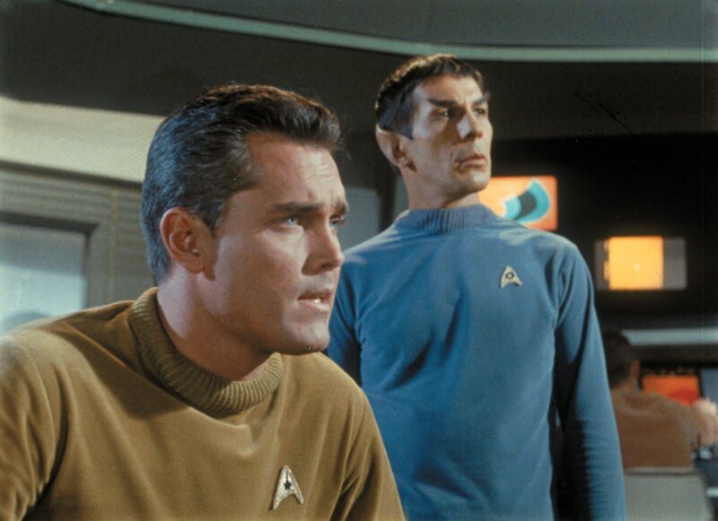 Star Trek TOS, Raumschiff Enterprise, Idee Gene Roddenberry USA 1966⁠–⁠1969, Darsteller Season: 01 Episode: 016 1966⁠–⁠67 Episodic Photo – Pilot – Captain Christopher Pike (Jeffrey Hunter). – Bild: Syfy_TM & CBS Studios Inc.