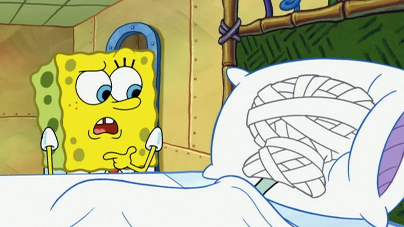 L-R: SpongeBob, Squidward – Bild: ANNÉE Viacom International Inc. Tous droits réservés. Nickelodeon, Bob l’éponge et tous les autres titres, logos et personnages qui y sont associés sont des marques de commerce de Viacom International inc. Créé par Stephen Hillenburg.