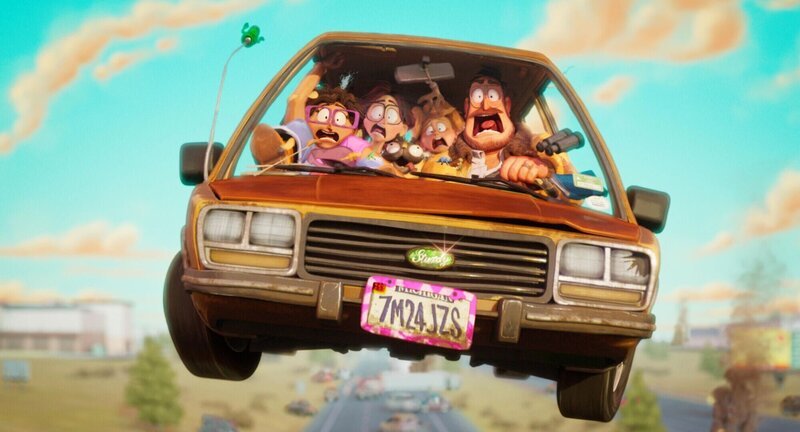 (v.l.n.r.) Katie Mitchell; Linda Mitchell; Aaron Mitchell; Rick Mitchell – Bild: Sony Pictures Animation Inc. and One Cool Animation Limited (v.l.n.r.) Katie Mitchell; Linda Mitchell; Aaron Mitchell; Rick Mitchell – Bild: Sony Pictures Animation Inc. and One Cool Animation Limited