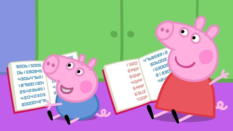 Peppa (r.) meldet sich und klärt die Spielgruppe darüber auf, dass es sich um Georges Highscore handelt. – Bild: SUPER RTL
