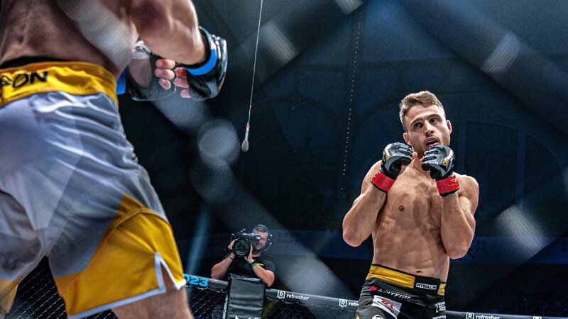 MMA-Kämpfer Niko Samsonidse tritt in der Federgewichtsklasse an. – Bild: ZDF und Susanne Dobler./​Susanne Dobler