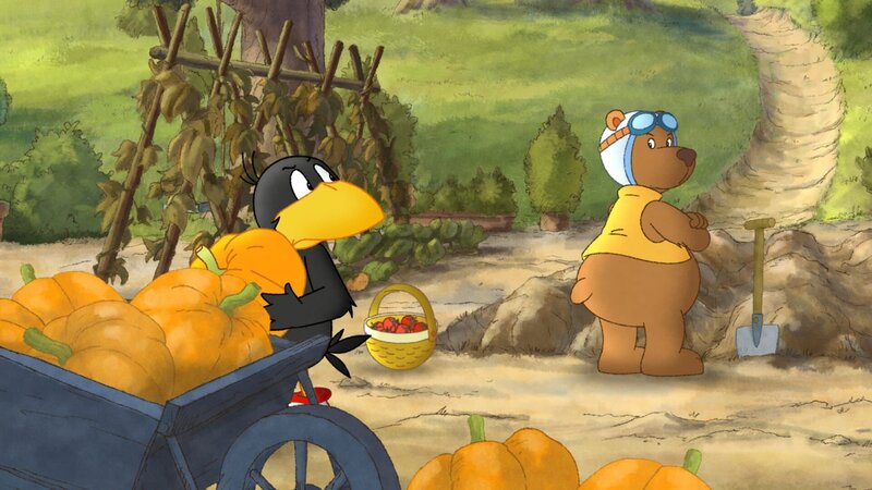 Für Eddi ist klar: Socke ist Schuld an ihrer Strafarbeit. – Bild: SWR/​NDR/​Akkord Film