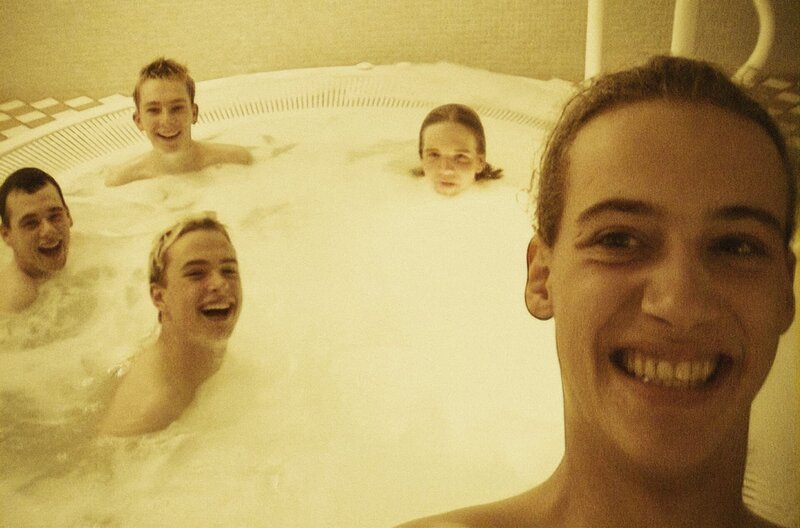 Die Band „Echt“ im Hotel-Whirlpool 1998 – Bild: SWR/​Echt
