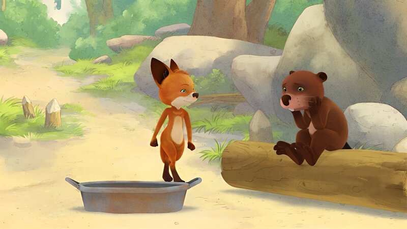 Biva ist traurig, sie soll ihre alte Lieblingsschüssel wegwerfen. – Bild: WDR/​Mediatoon