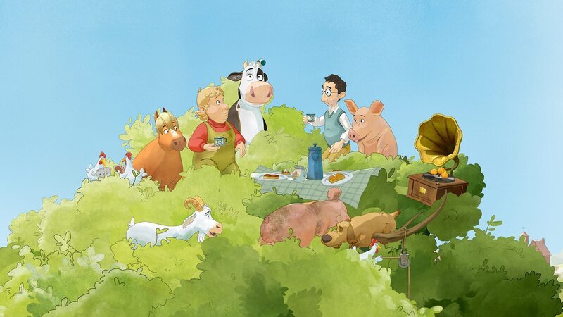 Lieselottes Versteckspiel endet mit einem Picknick im Baumwipfel. – Bild: ZDF/​WunderWerk