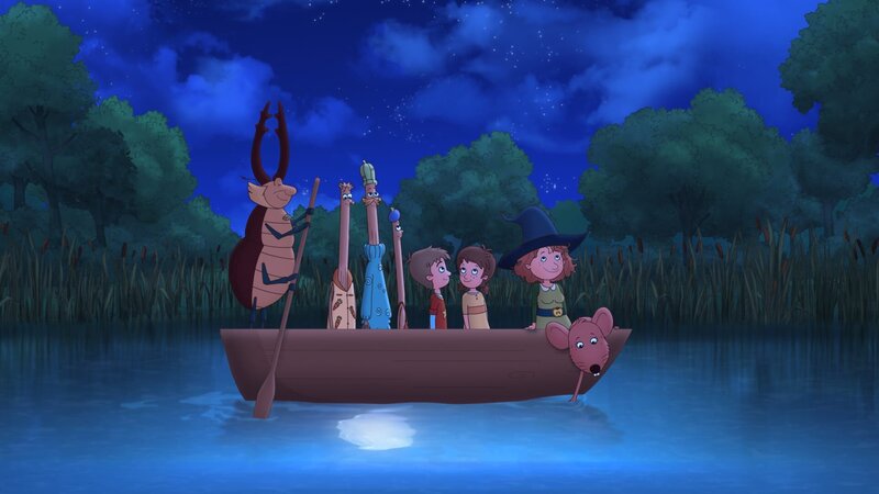 Zum Glück fällt Hildas Vollmondparty nicht ins Wasser. – Bild: ZDF/​Akkord Film/​Bastei Lübbe AG