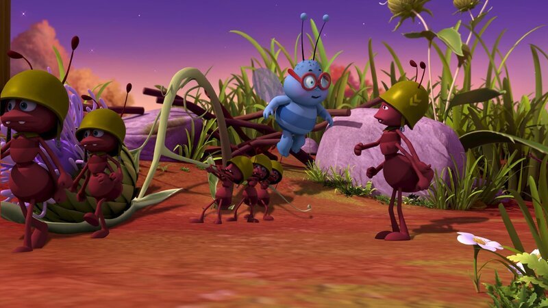 Walter und die Ameisen machen gemeinsame Sache. – Bild: ZDF/​Studio100 Animation