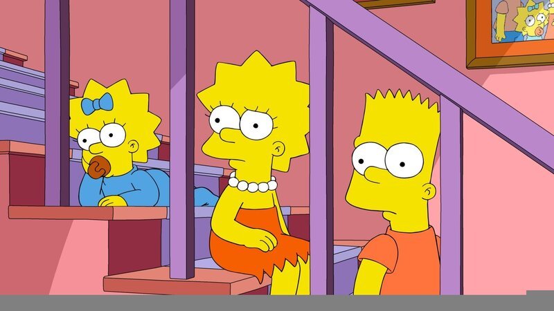 (v.l.n.r.) Maggie; Lisa; Bart – Bild: 2022–2023 Twentieth Century Fox Film Corporation and its related entities.