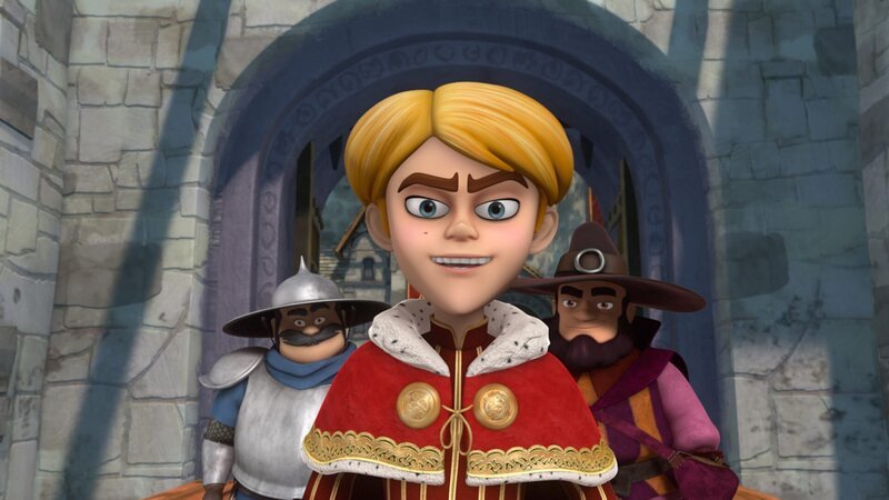 Prinz John hat einen Plan. Der Sheriff und der Zauberer helfen ihm dabei. – Bild: ZDF/​Method Animation/​DQ Entertainment/​Fabrique d’images/​ZDF Enterprises/​De Agostini