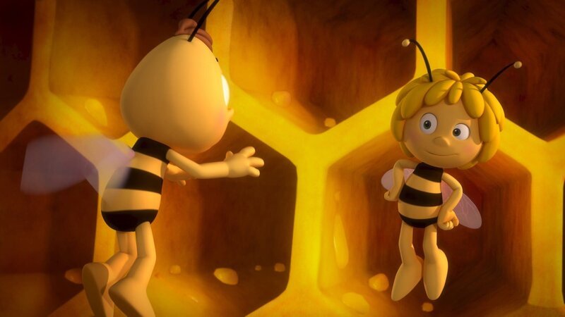 Ein Bär in der Wiese – ob das stimmt was Willi erzählt? – Bild: ZDF/​Studio100 Animation