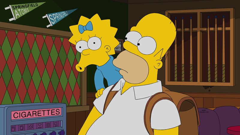 Maggie (l.); Homer (r.) – Bild: Fox