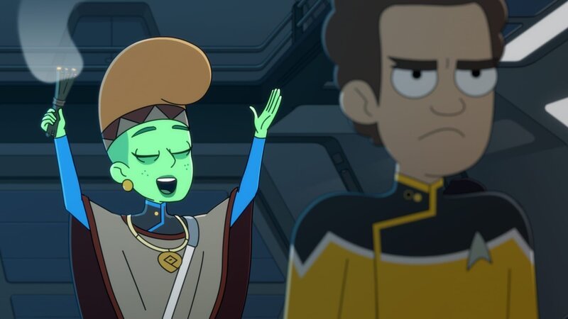 L-R: D’Vana Tendi, Lieutenant O’Connor – Bild: Paramount /​ Best Possible Screen Grab /​ CBS /​ CBS ALL ACCESS /​ 2020 CBS Interactive, Inc. All Rights Reserved
