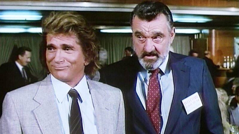 Der Glaubenszwang Jonathan (Michael Landon, l.) und Mark (Victor French, r.) freuen sich. – Bild: @Bibel TV