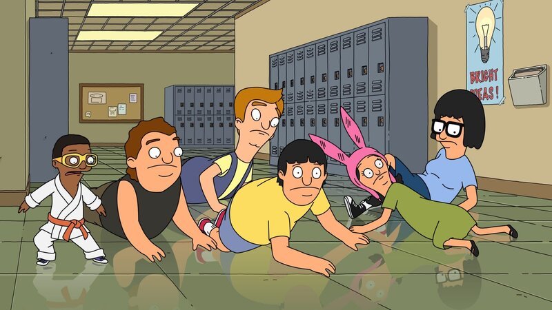 L-R: Arnold, Zeke, Jimmy Pesto jr., Gene, Louse, Tina – Bild: ViacomCBS