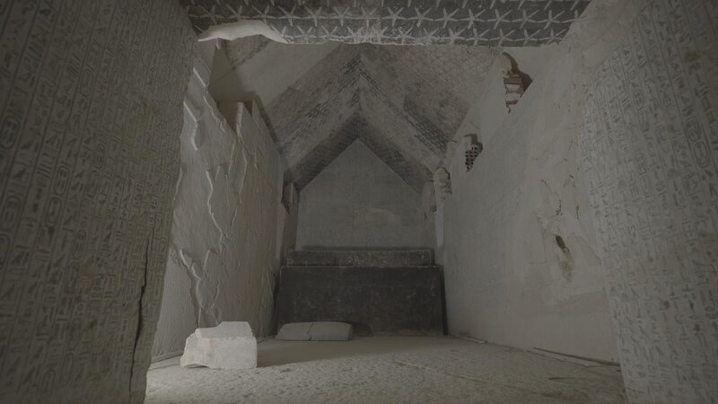 Grabkammer in der Pepi II-Pyramide – Bild: RTL /​ Label News