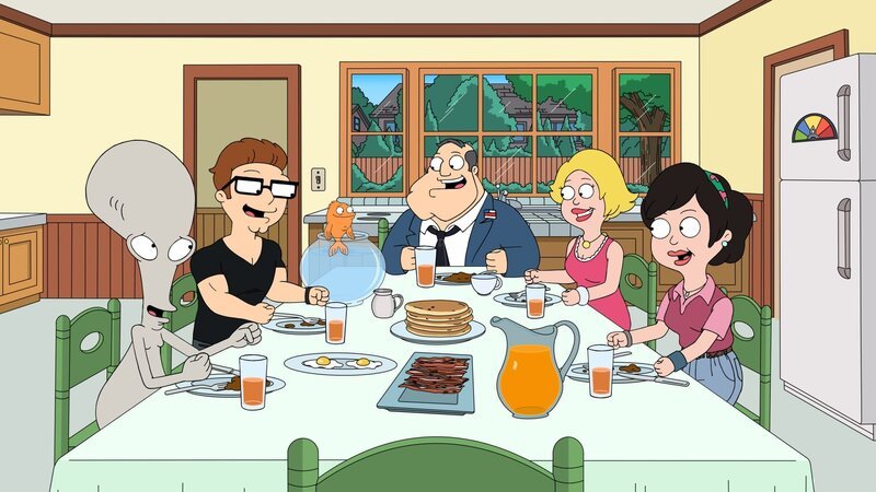 (v.l.n.r.) Roger; Steve; Klaus; Stan; Francine; Hayley – Bild: Twentieth Century Fox Film Corporation