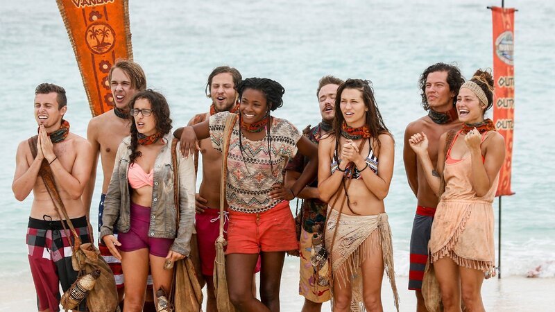 l-r: Adam (Adam Klein), Will (Will Wahl), Hannah (Hannah Shapiro), Taylor (Taylor Lee Stocker), Michaela (Michaela Bradshaw), Zeke (Zeke Smith), Michelle (Michelle Schubert), Jay (Jay Starrett), Figgy (Jessica Figueroa) – Bild: AXN Black