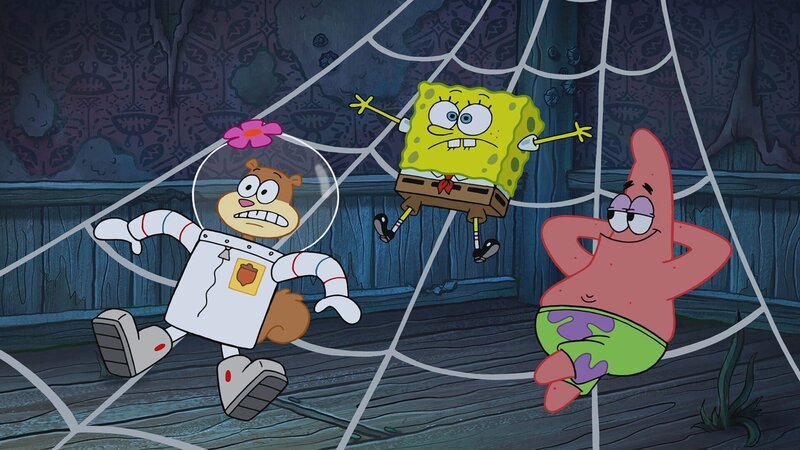 v.li.: Sandy, SpongeBob, Patrick – Bild: Paramount