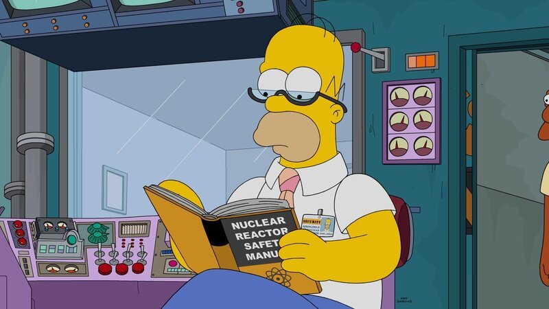 Flüchtet sexuell frustriert auf die Arbeit, als sein Sohn Bart seine Beziehung zu Marge gefährdet: Homer (Foto) … – Bild: Fox