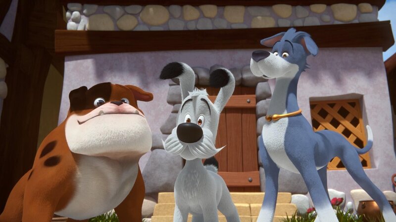 Die Freunde wollen Verleihnix befreien.  +++ – Bild: SUPER RTL /​ Der Doppelgänger-Trank