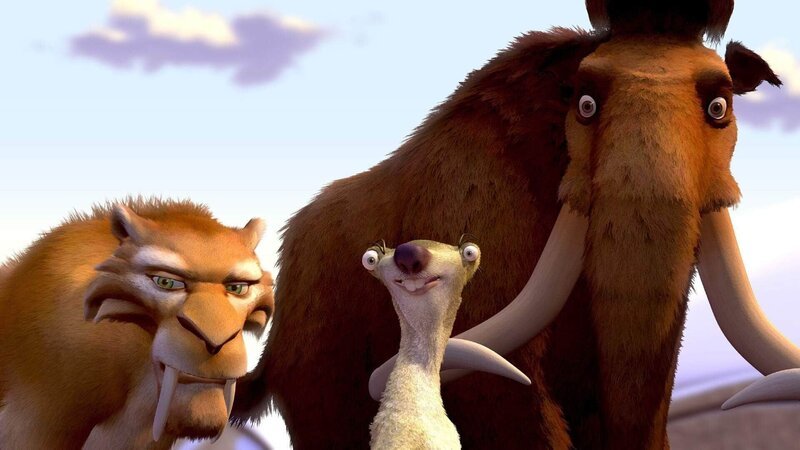Säbelzahntiger Diego (Sprecher: Thomas Fritsch, l.), Faultier Sid (Sprecher: Otto Waalkes, m.), und Mammut Manni (Sprecher: Arne Elsholtz, r.) – Bild: RTL / Twentieth Century Fox Film Corporation Säbelzahntiger Diego (Sprecher: Thomas Fritsch, l.), Faultier Sid (Sprecher: Otto Waalkes, m.), und Mammut Manni (Sprecher: Arne Elsholtz, r.) – Bild: RTL / Twentieth Century Fox Film Corporation