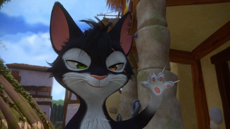 Sardine stiehlt eine Bürste von Labienus.  +++ – Bild: SUPER RTL /​ Wollen wir wetten?