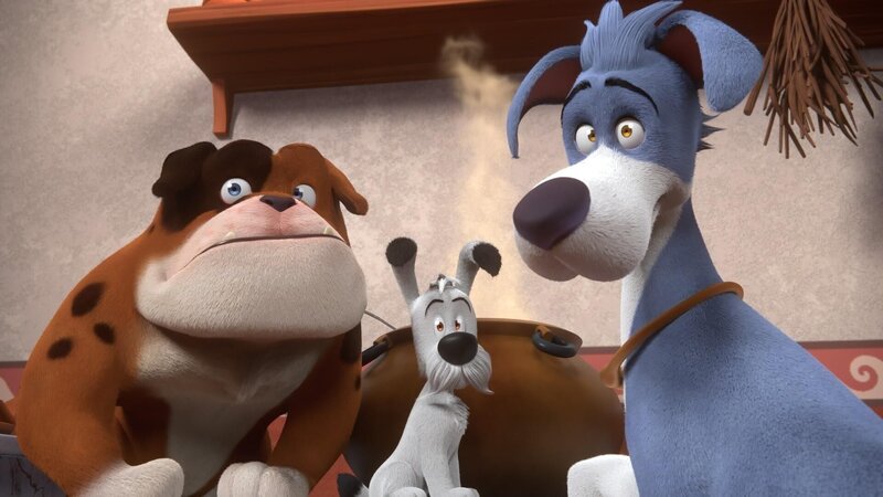 Die Katakomben sind in Gefahr! Können die Freunde helfen?  +++ – Bild: SUPER RTL /​ Grüner Qualm