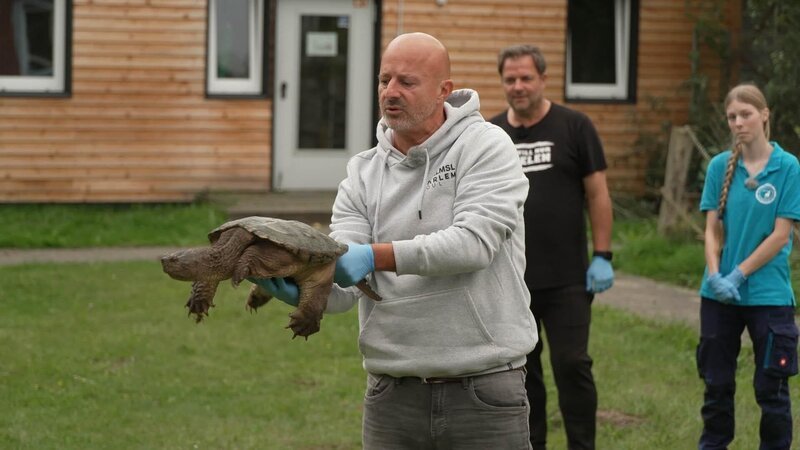 Detlef „Deffi“ Steves (l.) und Martin Rütter (M.) – Bild: RTL