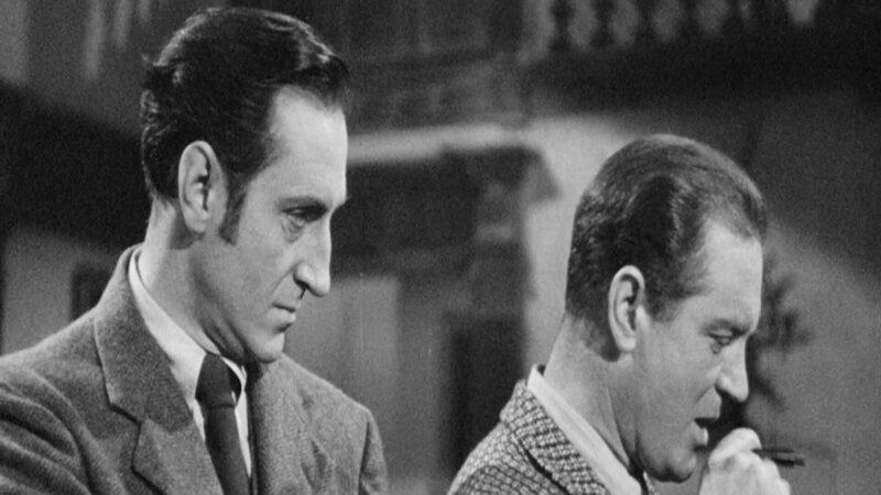 Sherlock Holmes (Basil Rathbone, l.) – Bild: RTL Deutschland