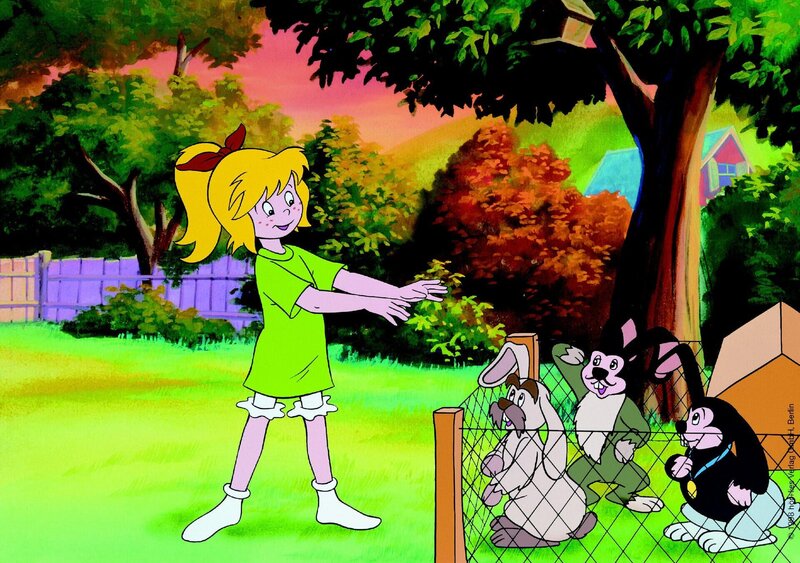 Bibi hat den Bürgermeister, den Polizeipräsidenten und den Supermarktbesitzer in Hasen verwandelt. – Bild: ZDF