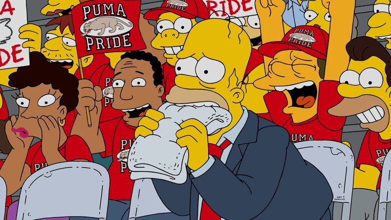 Als Coach seines Basketball talentierten und heißt begehrten Sohnes Bart, steht für Homer bei jedem Match einiges auf dem Spiel … – Bild: 2016⁠–⁠2017 Fox and its related entities. All rights reserved. Lizenzbild frei