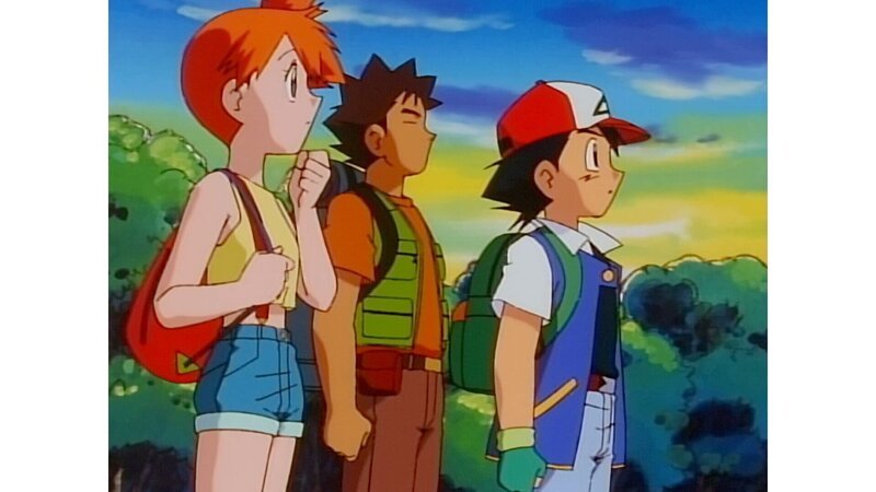 Im Wald treffen Ash und seine Freunde eine Gruppe wilder Pikachus. Ashs Pikachu versteht sich sehr gut mit ihnen. Er beschließt, dass Pikachu bei seinen Artgenossen bleiben soll … – Bild: RTLZWEI, Recht zum Abdruck/​Darstellung zeitlich/​sachlich beschränkt auf die Bewerbung der Sendung