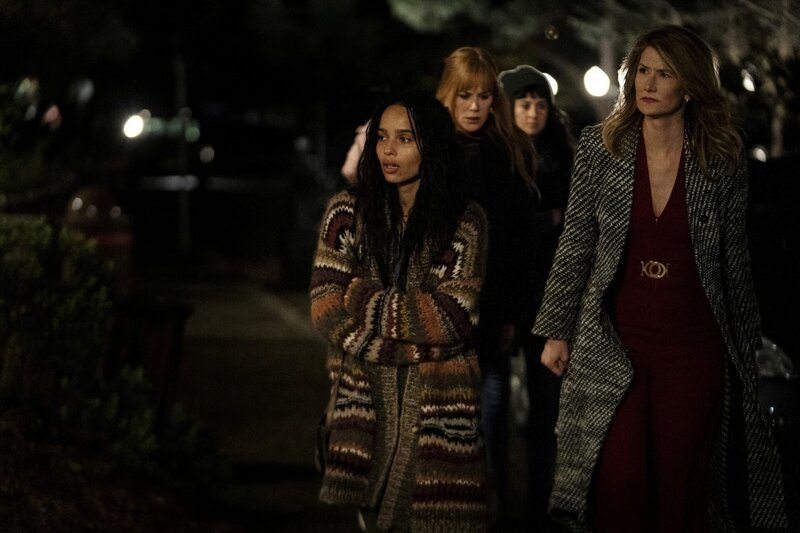 L-R: Bonnie Carlson (Zoë Kravitz), Celeste Wright (Nicole Kidman), Jane Chapman (Shailene Woodley), Renata Klein (Laura Dern) – Bild: HBO /​ Die Verwendung ist nur bei redaktioneller Berichterstattung im Rahmen einer Programmankündigung ab 2 Monate vor der ersten Auss /​ © Home Box Office, Inc. All Rights Reserved.