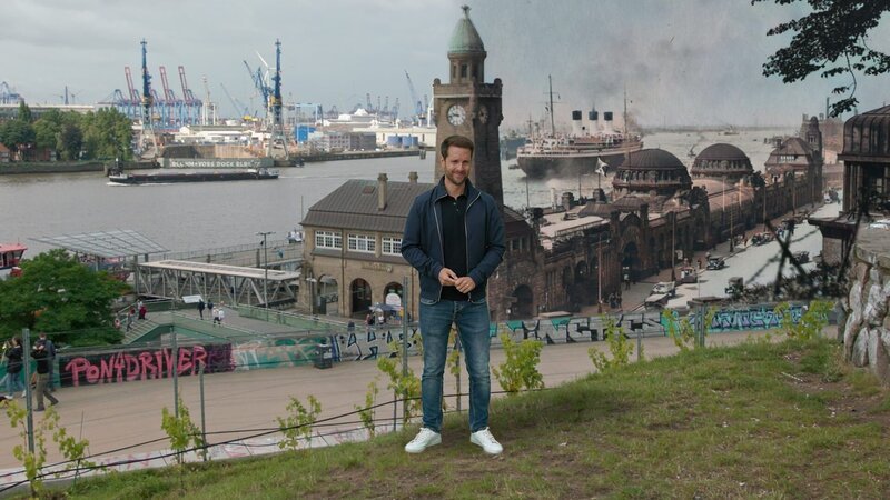 Landungsbrücken damals versus heute – Bild: ZDF und Eike Wichmann./​Eike Wichmann