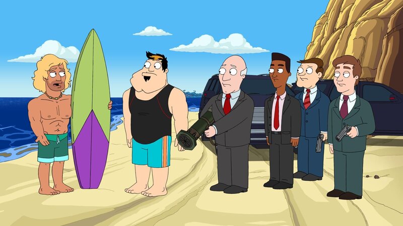 L-R: Kai, Stan, Bullock, Stiles, Jackson, Hooper – Bild: ViacomCBS