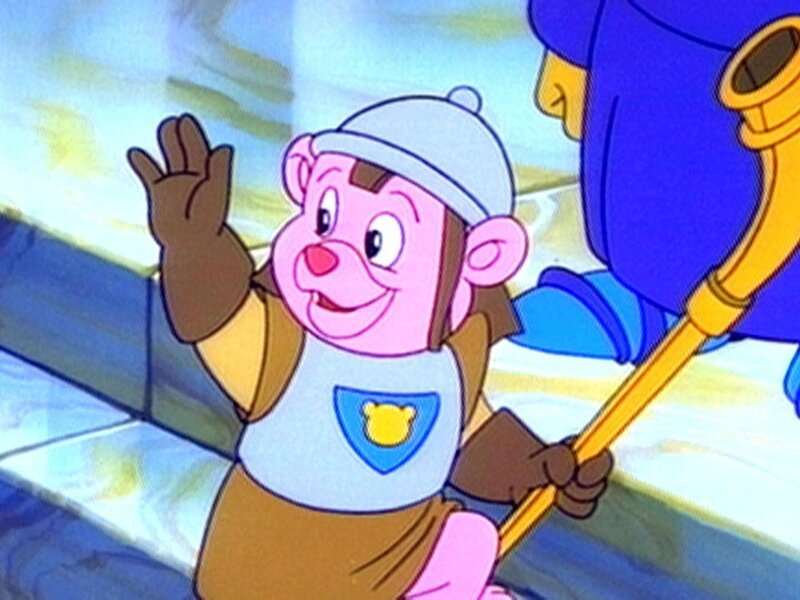 Cubbi wird von den Rittern von Gummadoon zum Ritter geschlagen. – Bild: Disney Channel