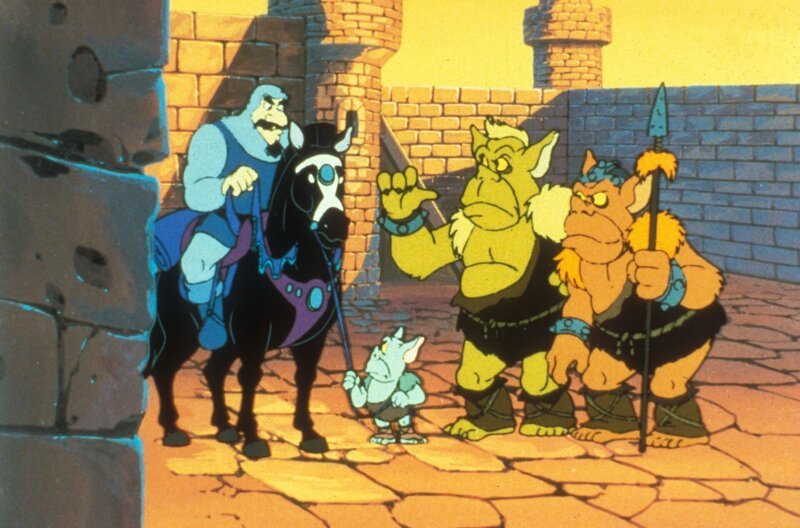 Igzorn (li.), Toadie (2. v. li.) und ihre Kumpanen hecken einen Plan aus, um hinter das Geheimnis der Gummibären zu gelangen. – Bild: Disney /​ The Walt Disney Company Germany