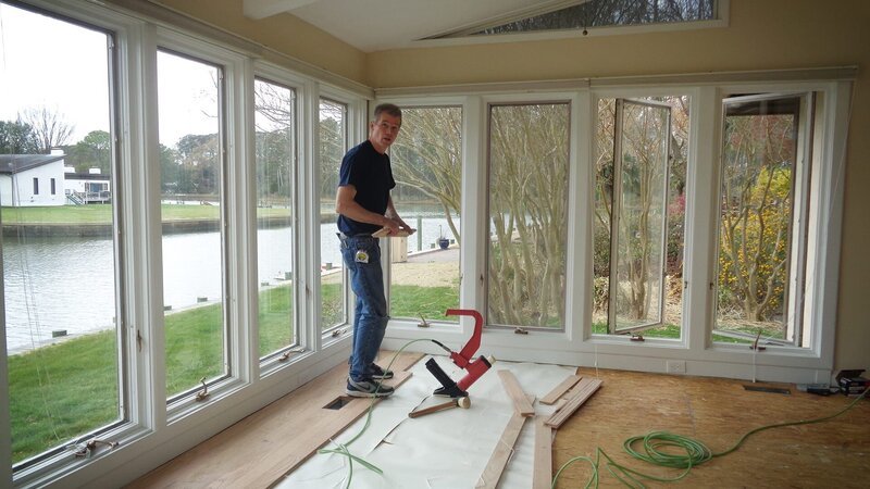 Während der Renovierung. – Bild: HGTV