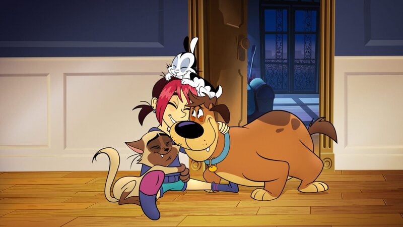 v.li.: Chester, Mina Monroe, Bunnicula, Harold – Bild: Warner Bros.