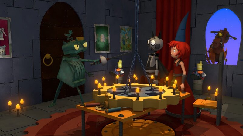 Rost fordert den Geisterritter zum Duell auf. – Bild: ZDF/​Caligari