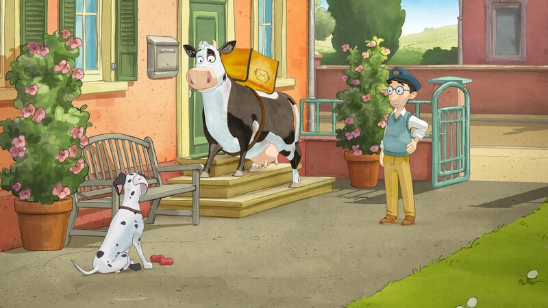 Lieselotte ist froh – der Hund will nur spielen! – Bild: ZDF/​WunderWerk