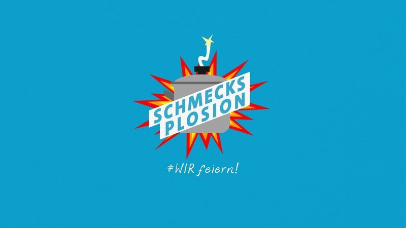 Sendungslogo „Schmecksplosion #WIR feiern“ – Bild: SWR /​ KiKA