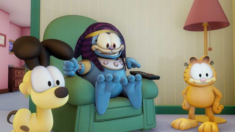 Die Katze von Liz’ Nichte ist in Wahrheit eine Hohepristerin des Katzenvolkes, die die Weltherrschaft an sich reißen will. – Bild: HR/​DARGAUD MEDIA