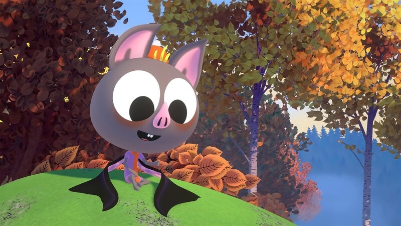 Mitzi hilft beim Esskastanien-Sammeln. – Bild: hr/​MIAM! Animation