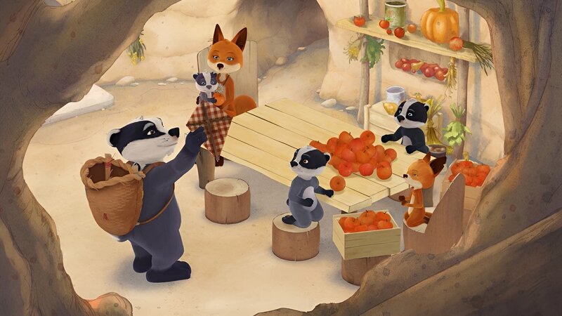 Edmund zeigt den Kindern einen Drachen, mit dem er schon als Kind gespielt hatte. – Bild: WDR/​Mediatoon