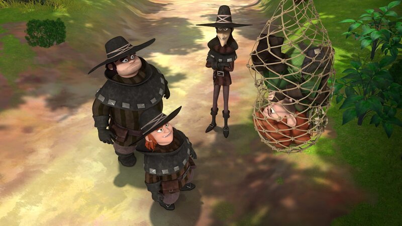 Robin Hood ist den drei Dieben in die Falle gegangen. – Bild: ZDF/​Method Animation/​DQ Entertainment/​Fabrique d’images/​ZDF Enterprises/​De Agostini