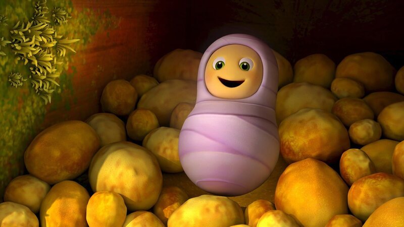 Die Larve der Wildbiene hat keine Läuse. – Bild: ZDF/​Studio100 Animation