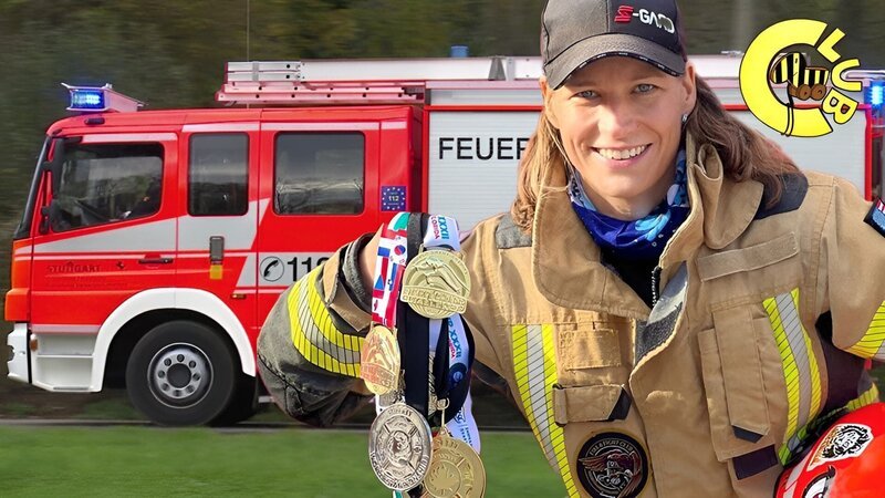 Marie Schumann ist Notärztin, Anästhesistin und Weltmeisterin im Feuerwehrsport. – Bild: SWR/​Marie-Cathéline Schumann