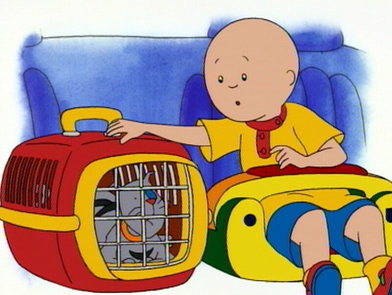Caillou bringt Kater Gilbert zum Tierarzt. – Bild: SUPER RTL