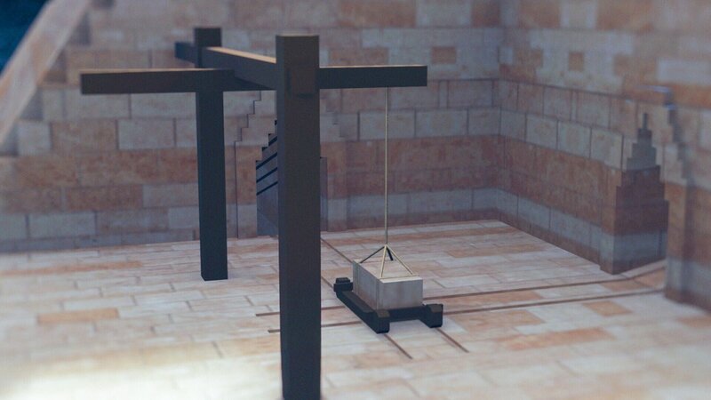 3D-Modell der Bau der Pyramiden. – Bild: RTL /​ Big Media TV /​ RMC Production